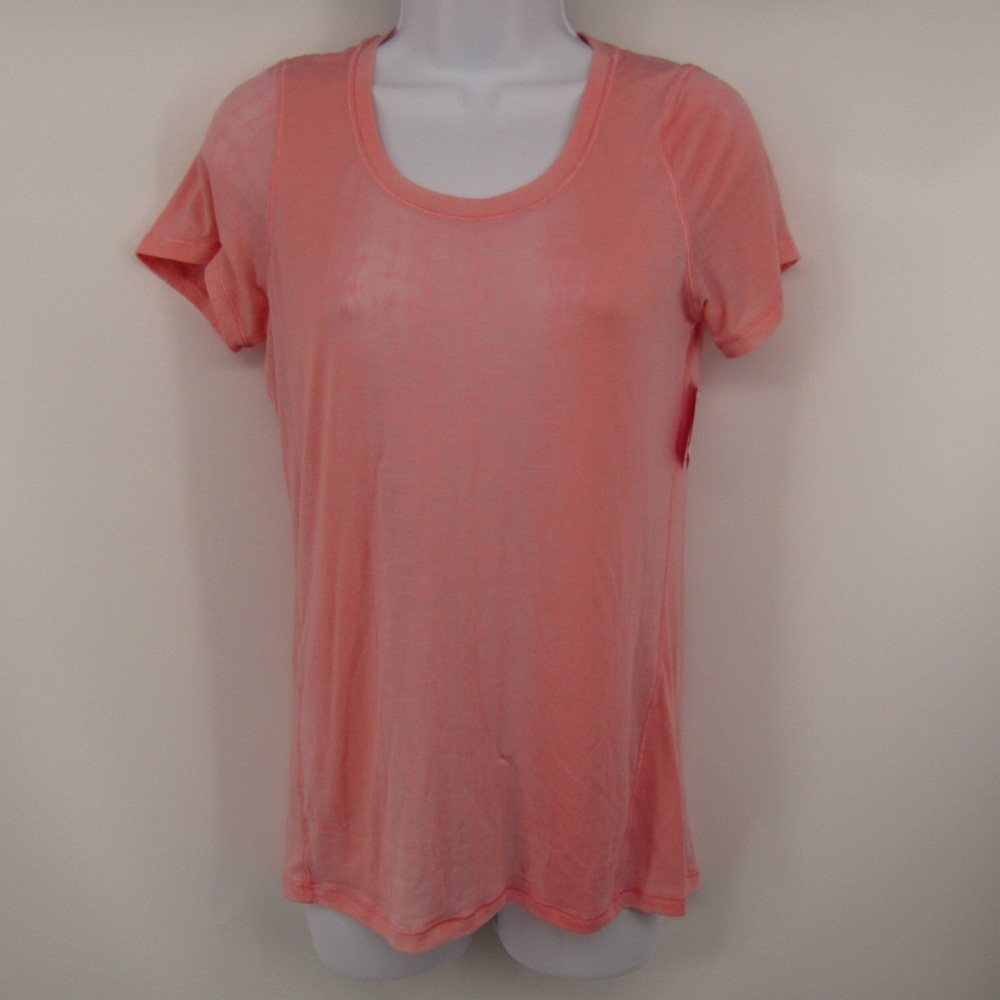 Lululemon coral burnout scoopneck tee